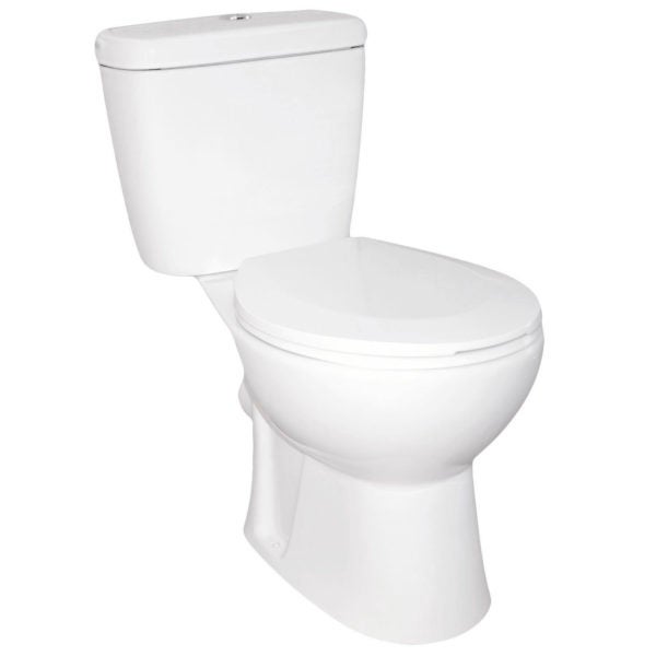 WC kompakt bezkołnierzowy Niagara Duo z deską KERRA