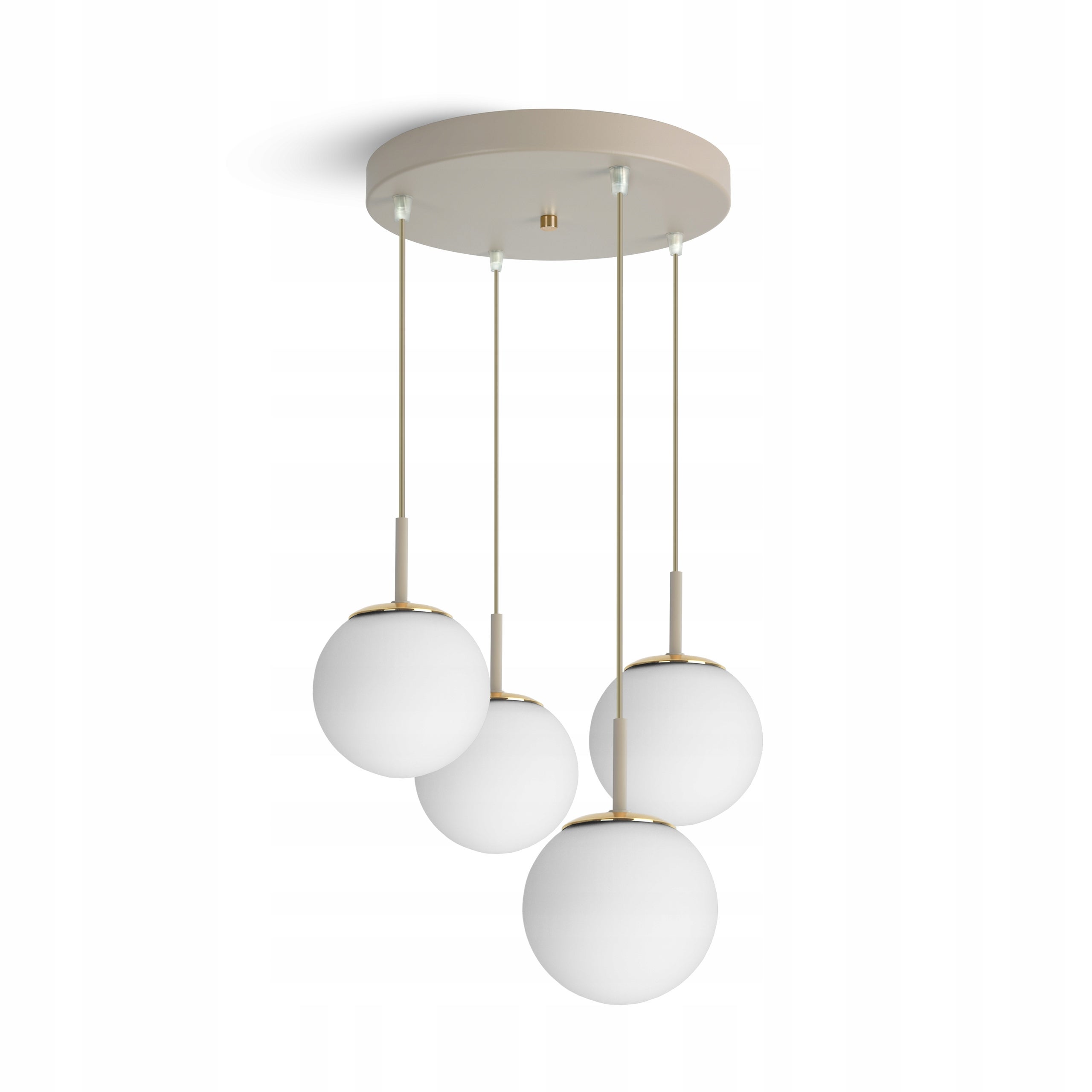 Lampa sufitowa wisząca – żyrandol beżowa Grey Beige 564-EZ4