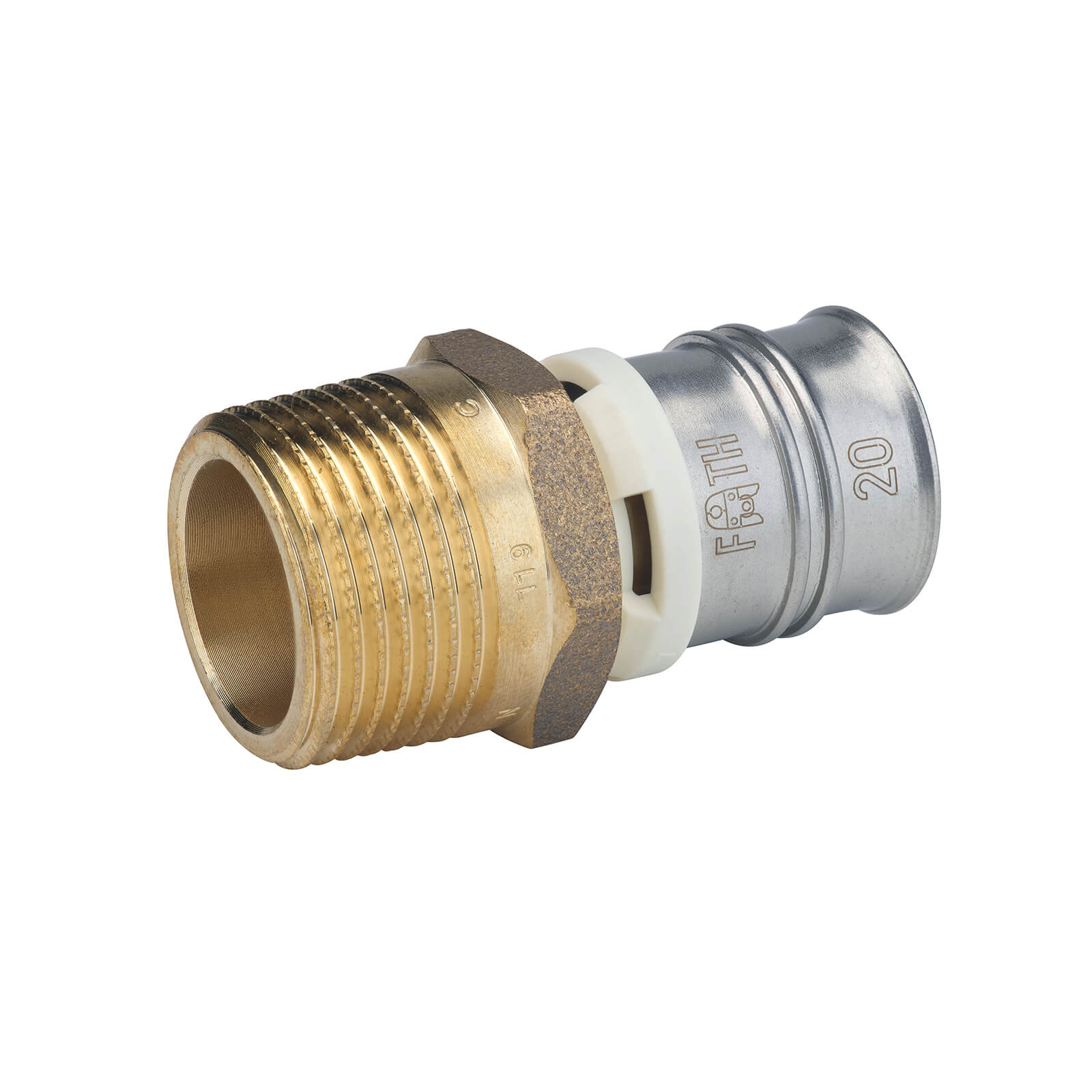 Racord sertizare cu filet exterior din alama 26 mm - 1
