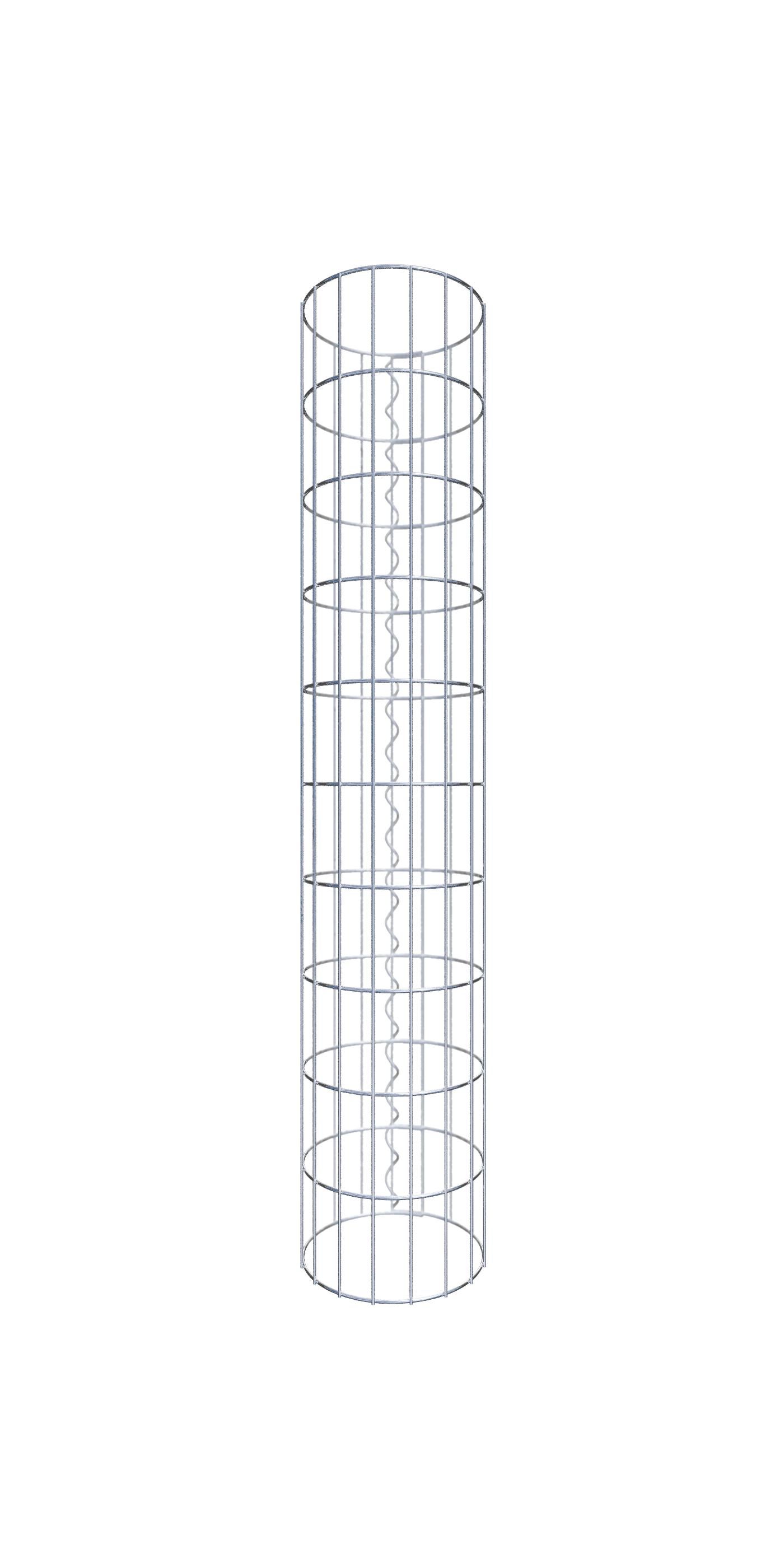 Kolumna gabionowa o średnicy 27 cm, okrągła MW 5 x 10 cm - Wysokość: 1,00 m