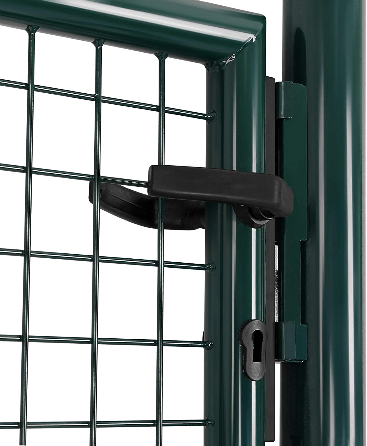 Songmics portillon de jardin en acier galvanisé, portail de jardin, porte de clôture,106 x 150 cm (l x h), vert - 4