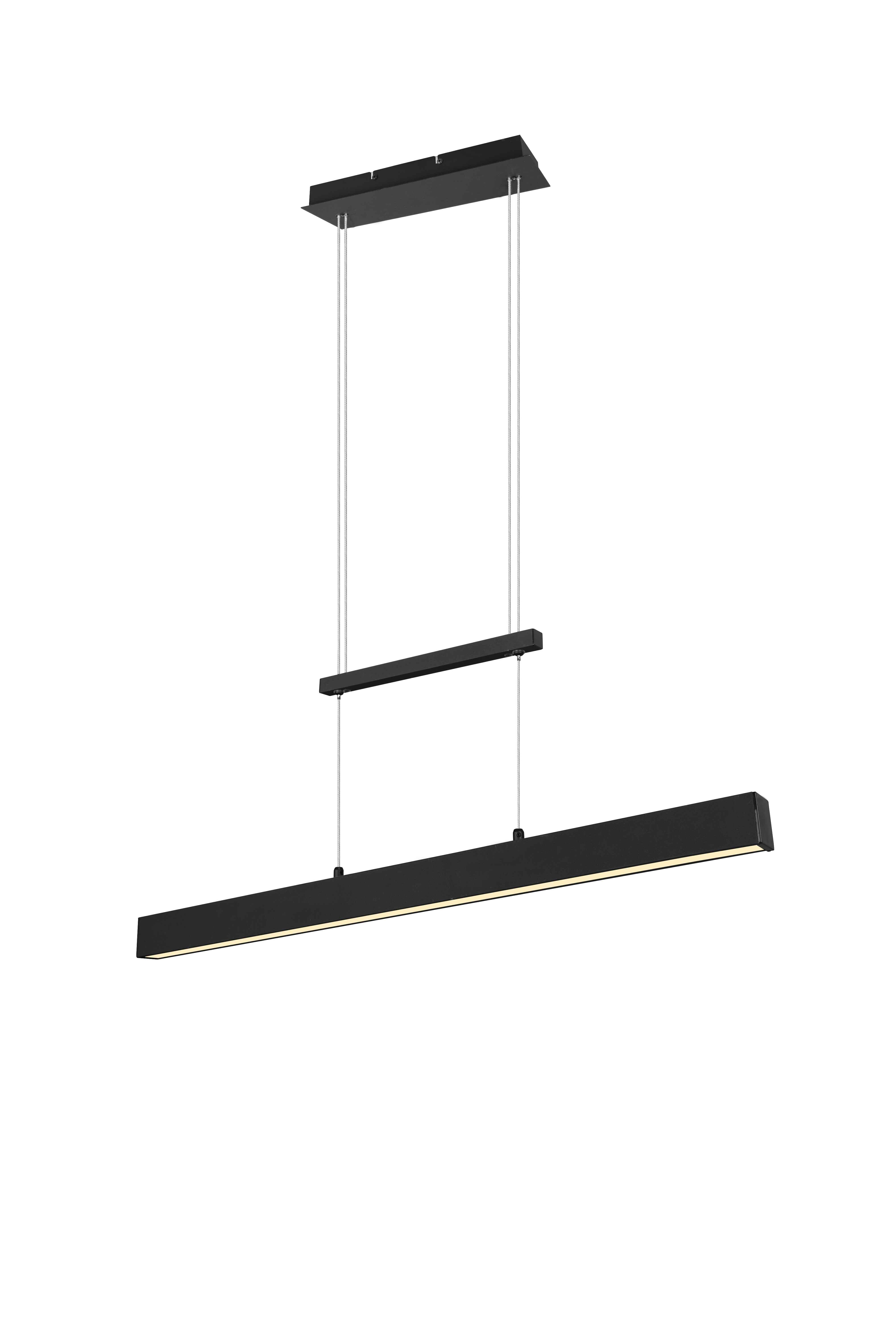 Lampa wisząca PAROS LED 32W Ciepła biel 3750lm czarna wym:150x90x11cm RL