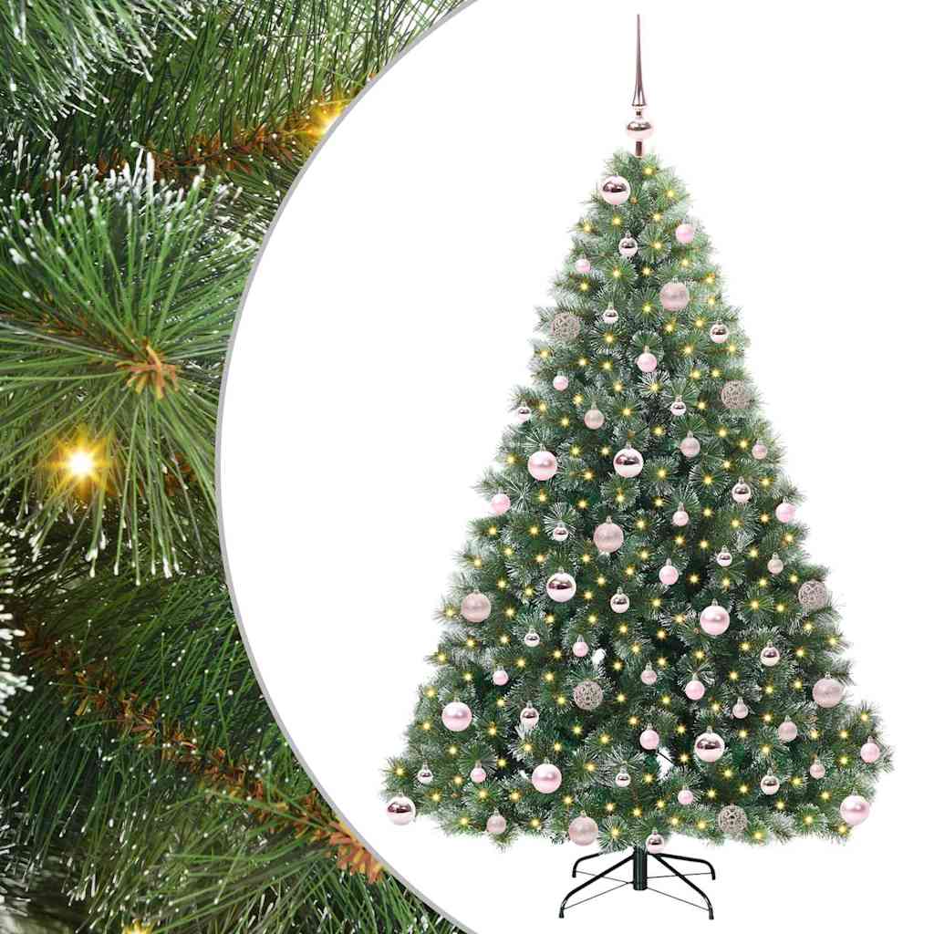 vidaXL Sapin de Noël artificiel avec 300 LED Vert 180 cm PE et PVC - 2