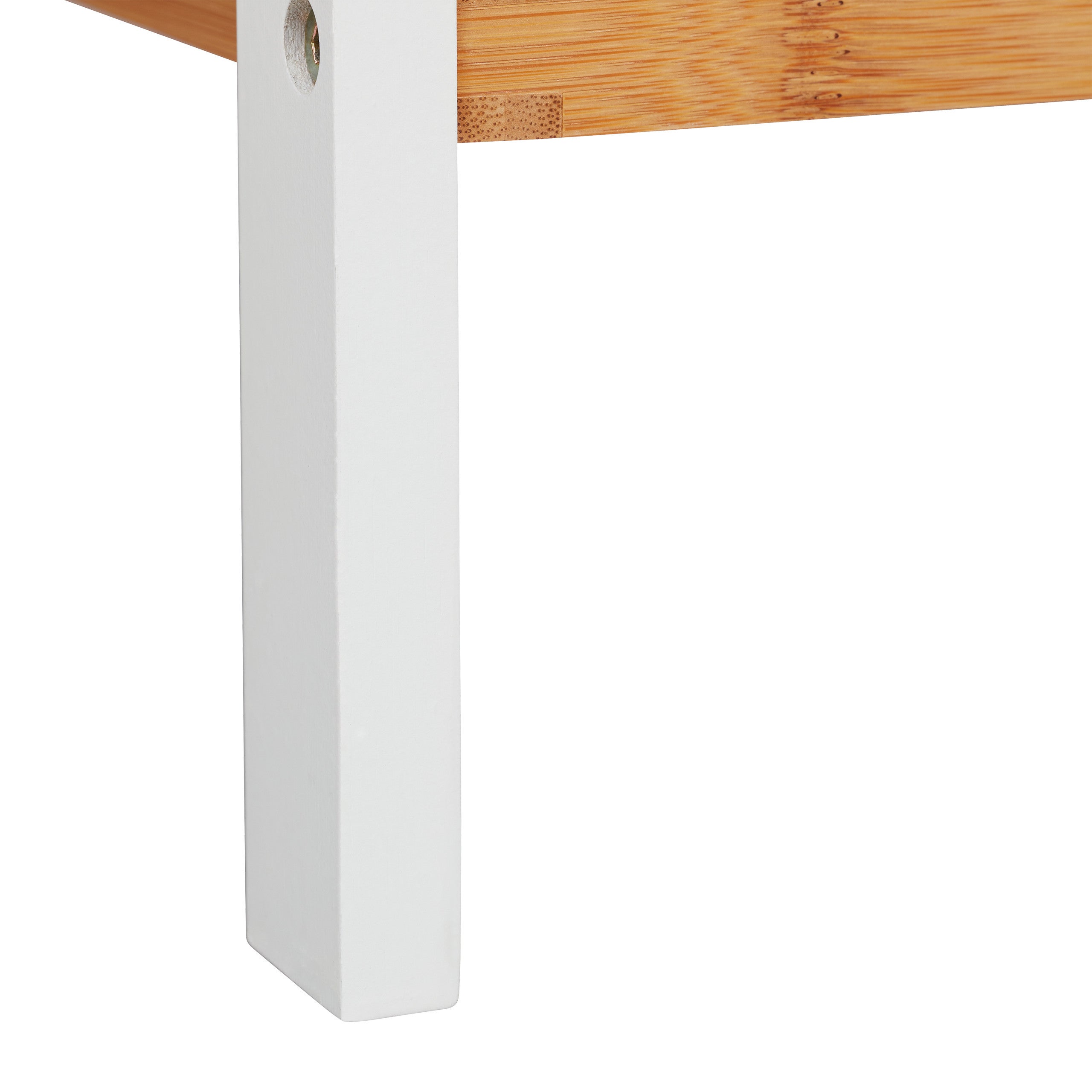 Etagère de bain, Etagères pour cosmétique, et ustensiles, Etagère de bambou, Tailles, blanc/naturel, Relaxdays - 8