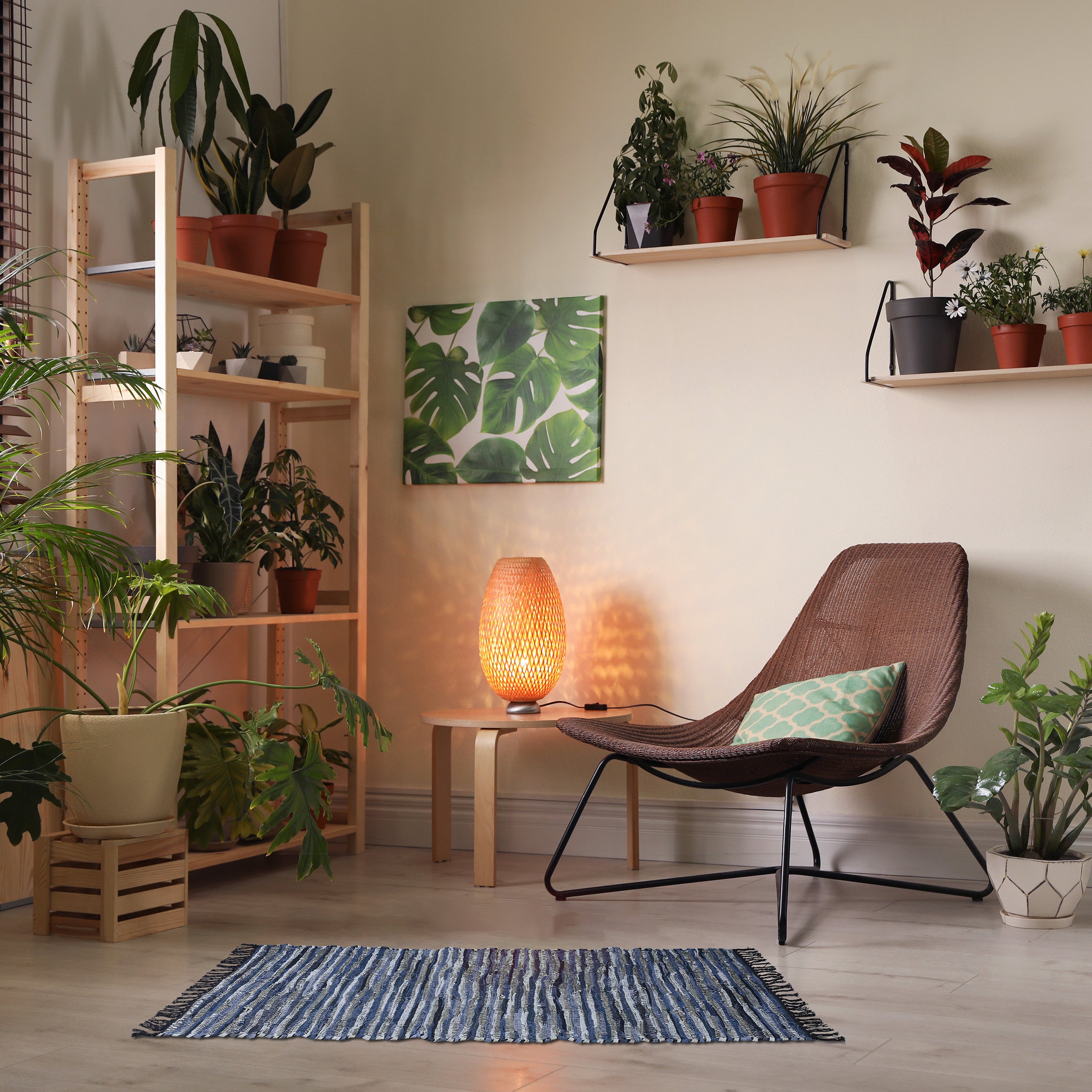 Relaxdays Tappeto Puzzle a Fiori, 18 Tasselli, Parti a Incastro, Area