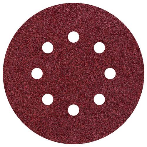 Feuille abrasive pour ponceuse excentrique avec bande auto-agrippante, perforé Wolfcraft 2072000 Grain 400 (Ø) 125 mm 5