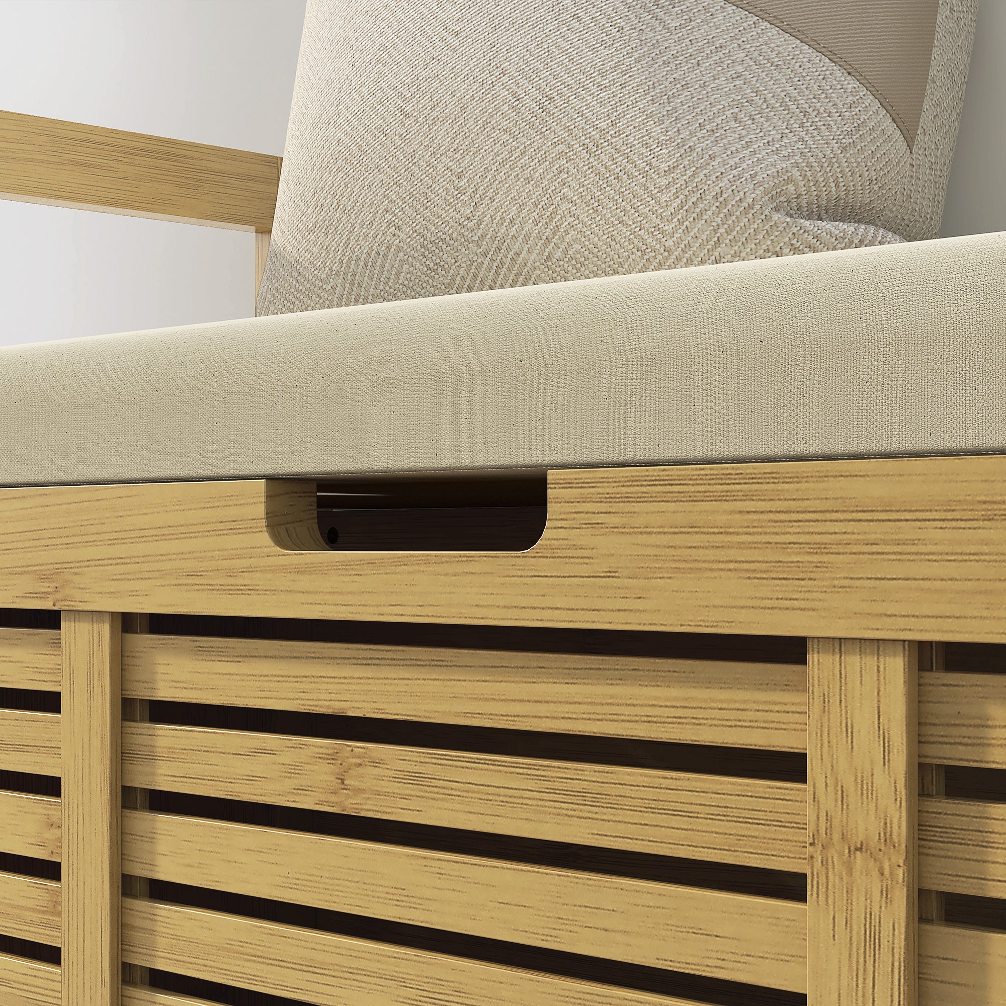 Banc à chaussures avec coffre et rangement, en bambou, siège confortable avec coussin pour entrée et couloir, 100x40x60 cm - 8