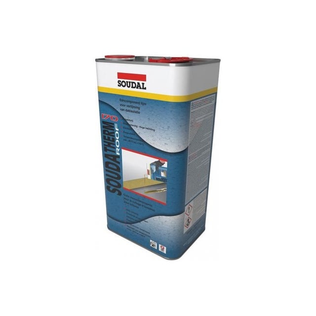 Soudatherm Roof 170 - Colle de toiture PU EC 1 PLUS - Soudal - Boîte de 5,5 kg