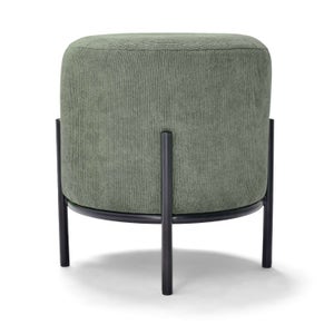 Pouf Poggiapiedi In Tessuto Griglia - Grafite, 20x35x45 Cm - Foto 11