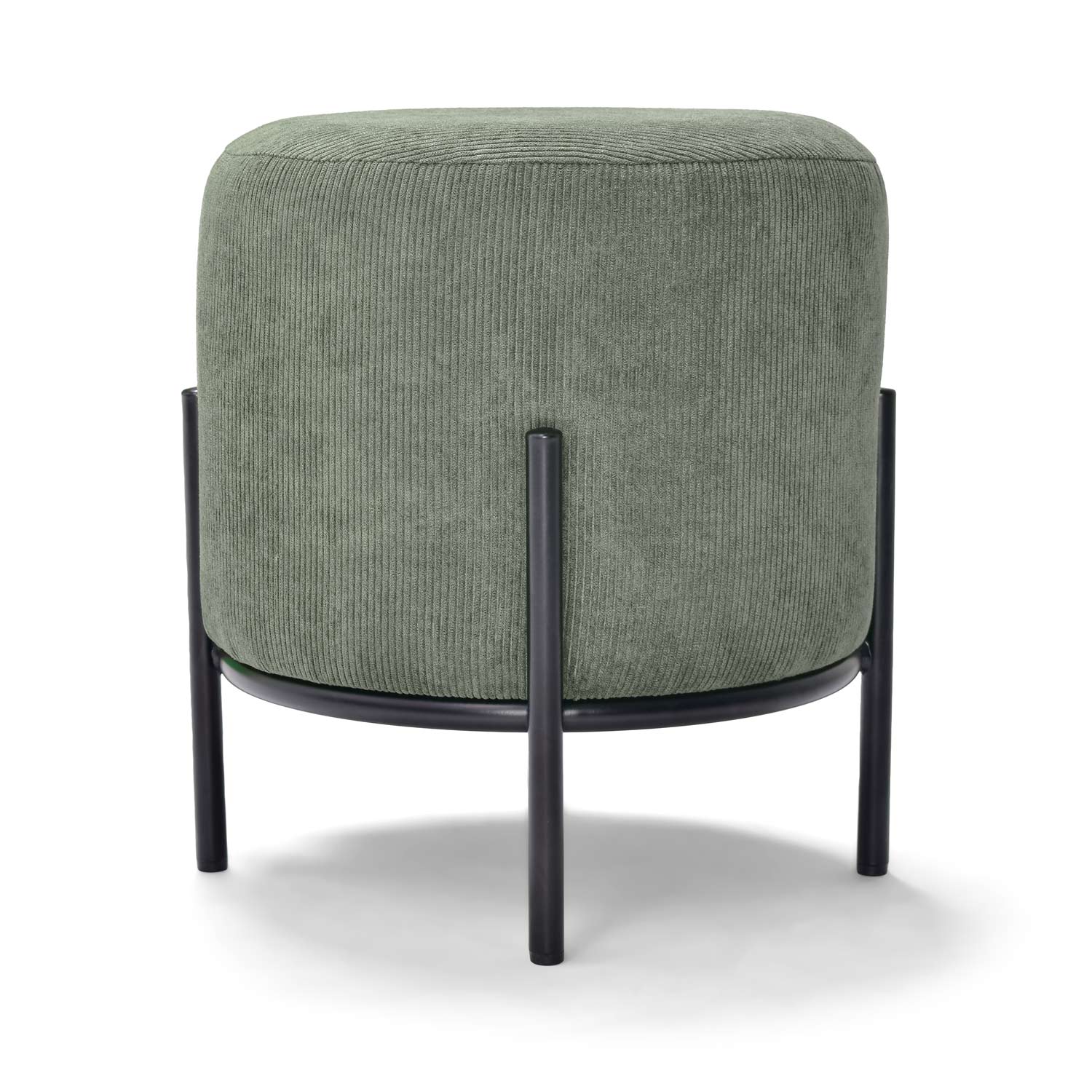 Pouf Piccolo Nero - Sgabello Morbido E Compatto Per Arredamento Casa, Carico Max 158 Kg - 5