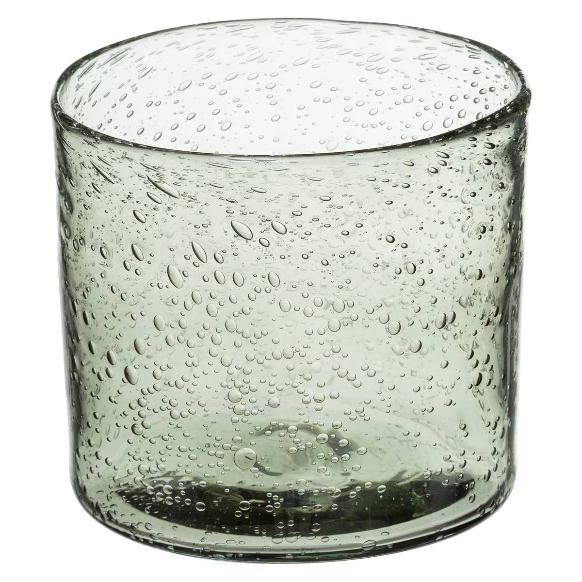 Photophore En Verre Transparent - H 10 Cm, Diamètre 12 Cm, Pour Bougies Chauffe-plat