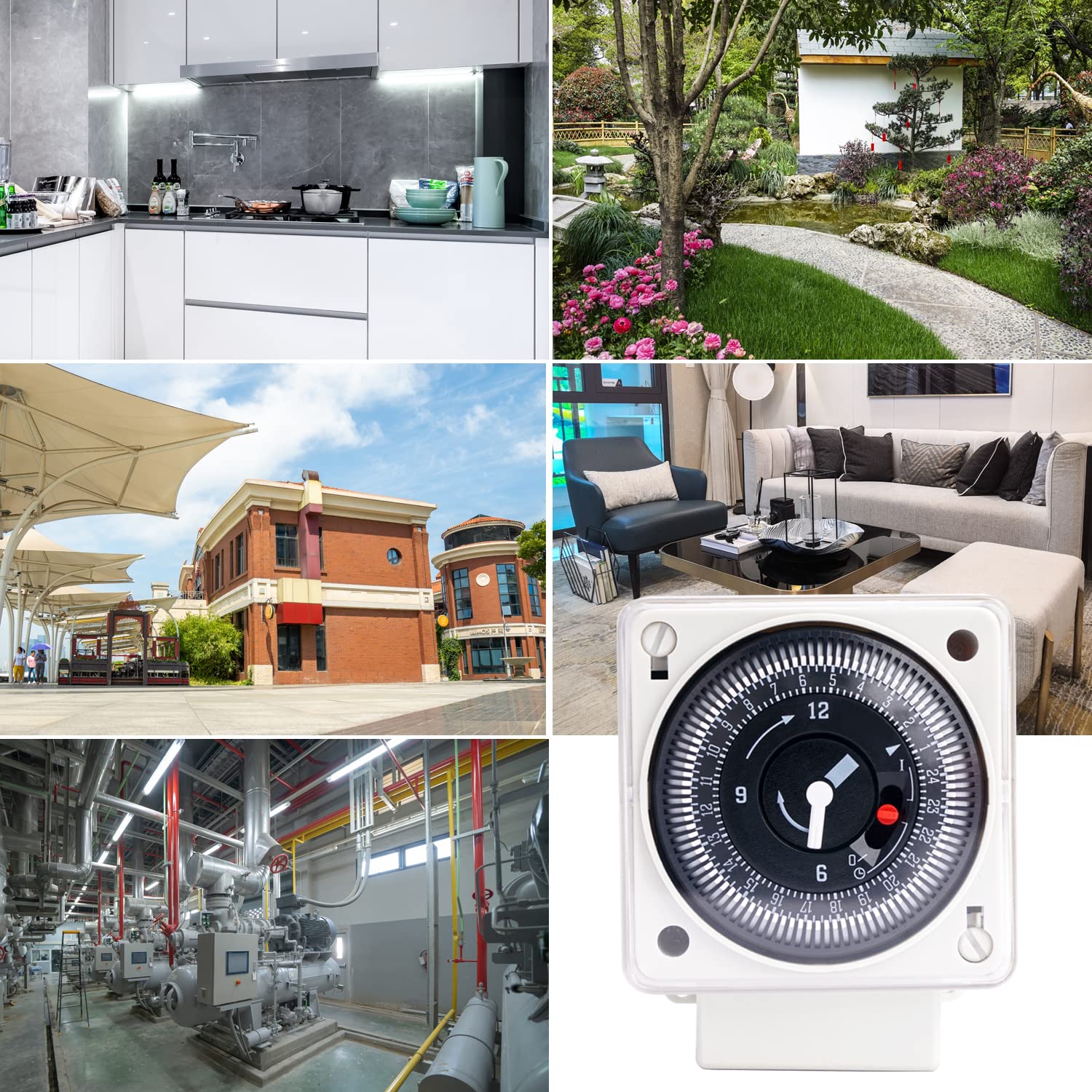 Temporizzatore 220v Relè Temporizzatore Meccanico 24 Ore GUMEI - 110-240V, 16A, Per Guida DIN Relè Din Programmabile - Foto 5