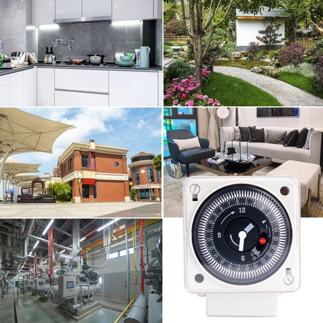 Temporizzatore 220v Relè Temporizzatore Meccanico 24 Ore GUMEI - 110-240V, 16A, Per Guida DIN Relè Din Programmabile - Foto 5