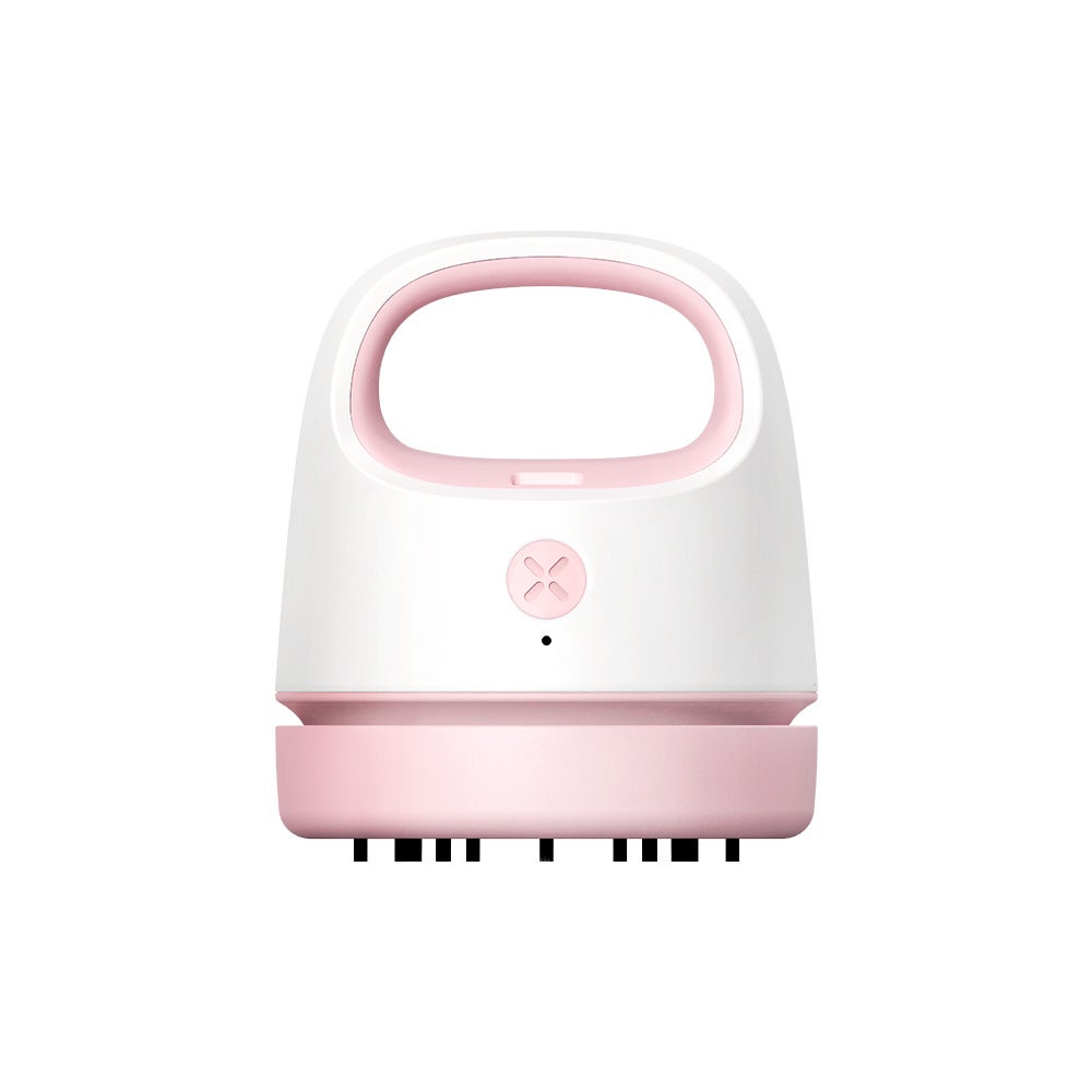 Miniaturowy, różowy odkurzacz biurkowy, ładowany przez USB, przenośny, bezprzewodowy, obrotowy o 360°, miniaturowy odkurzacz ręczny, idealny do szkół