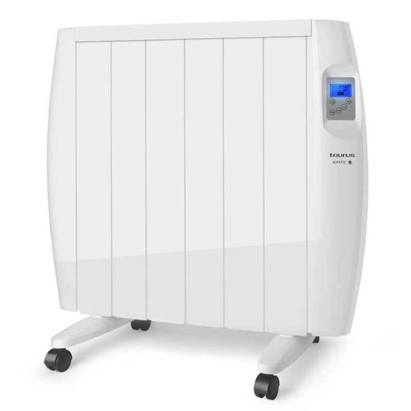 Calentador eléctrico de inercia seco blanco 1200w - taurus alpatec malbork 1200