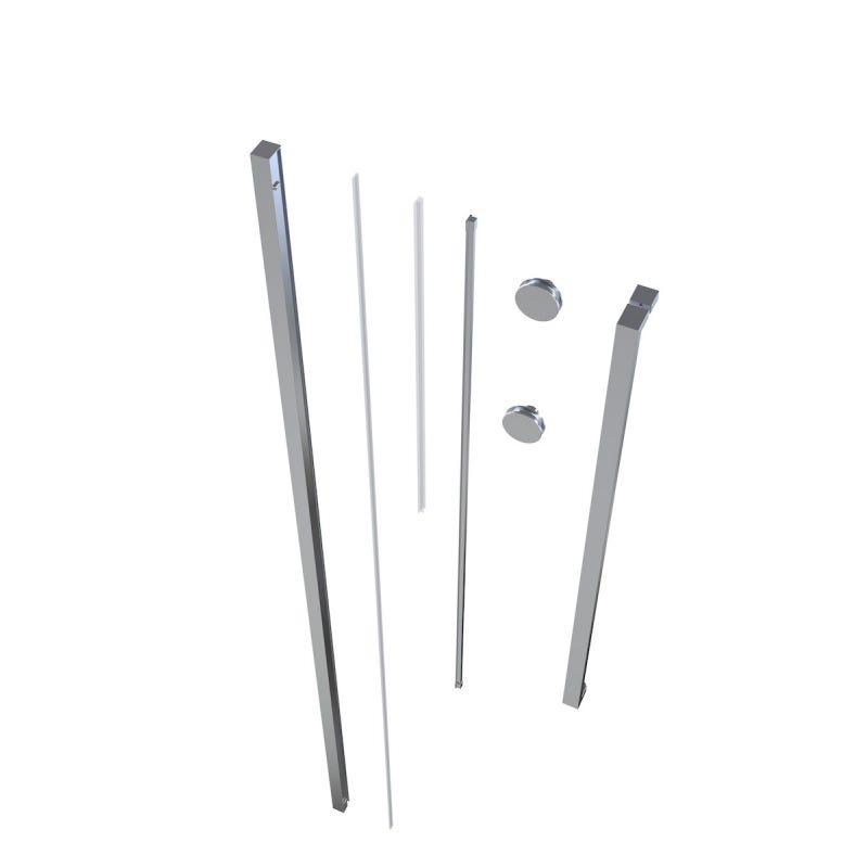 Walk-in Xmotion Set installation de paroi de douche avec profilé ...