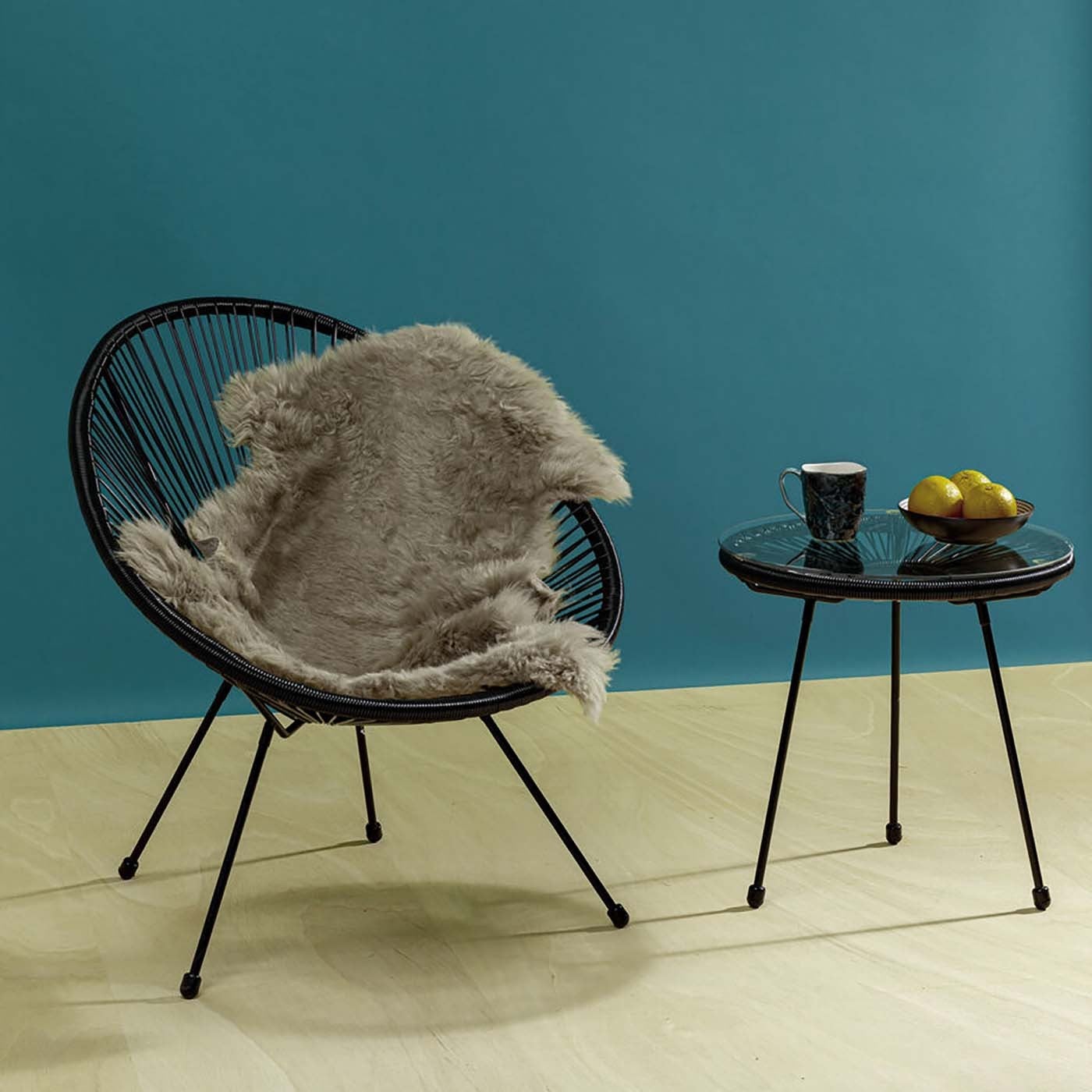 Table d'appoint Acapulco Mono noire Kare Design - 2