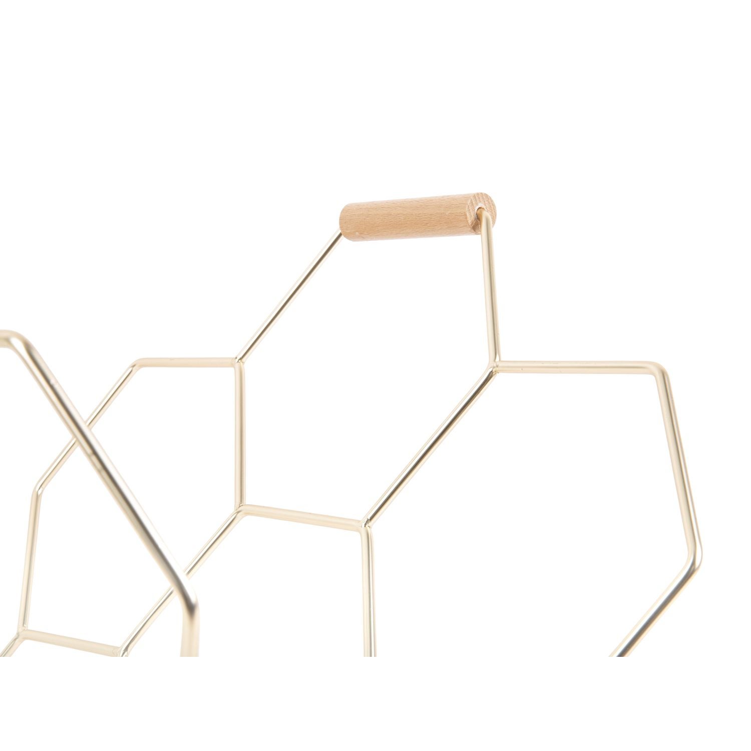 Porte-revues Nid d'Abeille - Plaqué or - 4