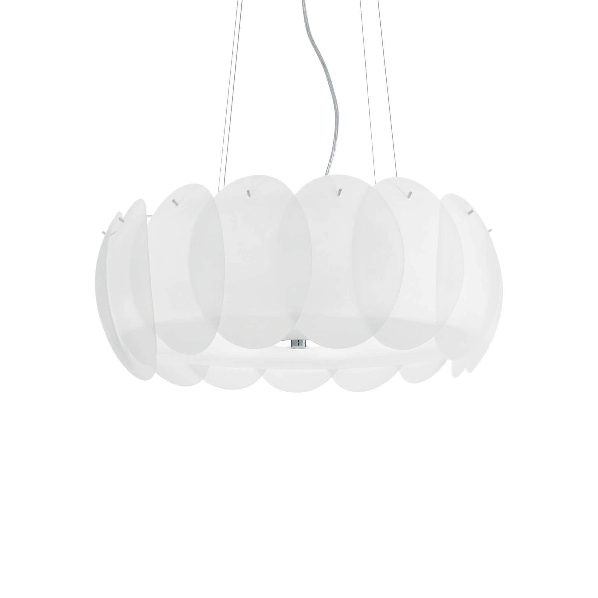 Ideal Lux  Suspension Blanche Ovalino 8 Ampoules , Leroy Merlin