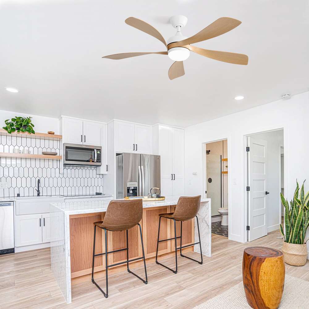 Ventilateur de Plafond 52 Pouces avec Télécommande – Moteur DC Réversible, Éclairage LED 3 Couleurs Dimmable et Design Moderne pour Chambre et Salon - 6