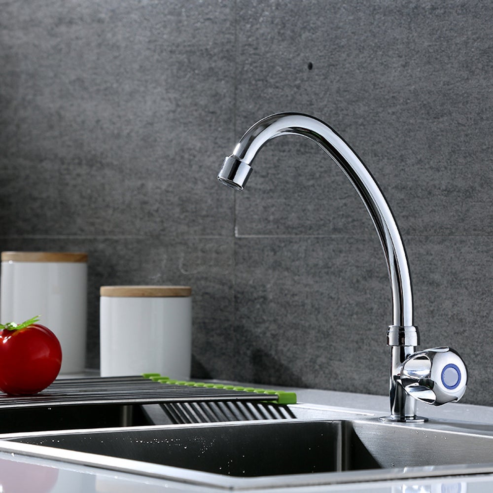Grifo monomando de agua fría para lavabo,redondo,para instalación sobre ...