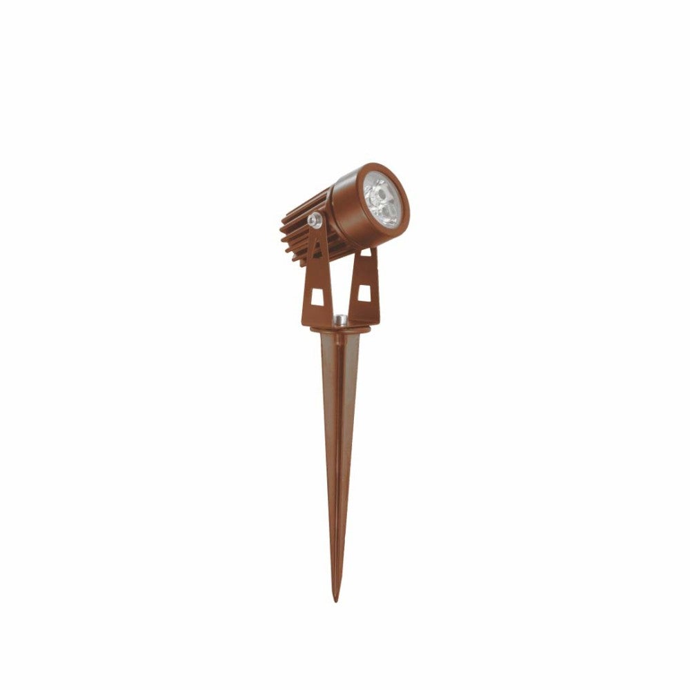 ZAS okrągła lampa stojąca LED 3W IP65 w kolorze Corten Beneito faure