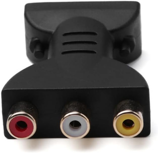 Adaptateur HDMI vers 3RCA, adaptateur rouge jaune blanc câble vidéo HDMI vers AV, convertisseur Audio rouge blanc jaune Portable - 2