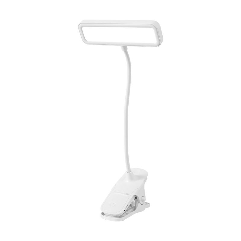 Przenośna, akumulatorowa lampa do czytania, 3 kolory, stopniowe ściemnianie, giętka szyjka 360°, lampka do czytania z klipsem USB, do łóżka, do książ