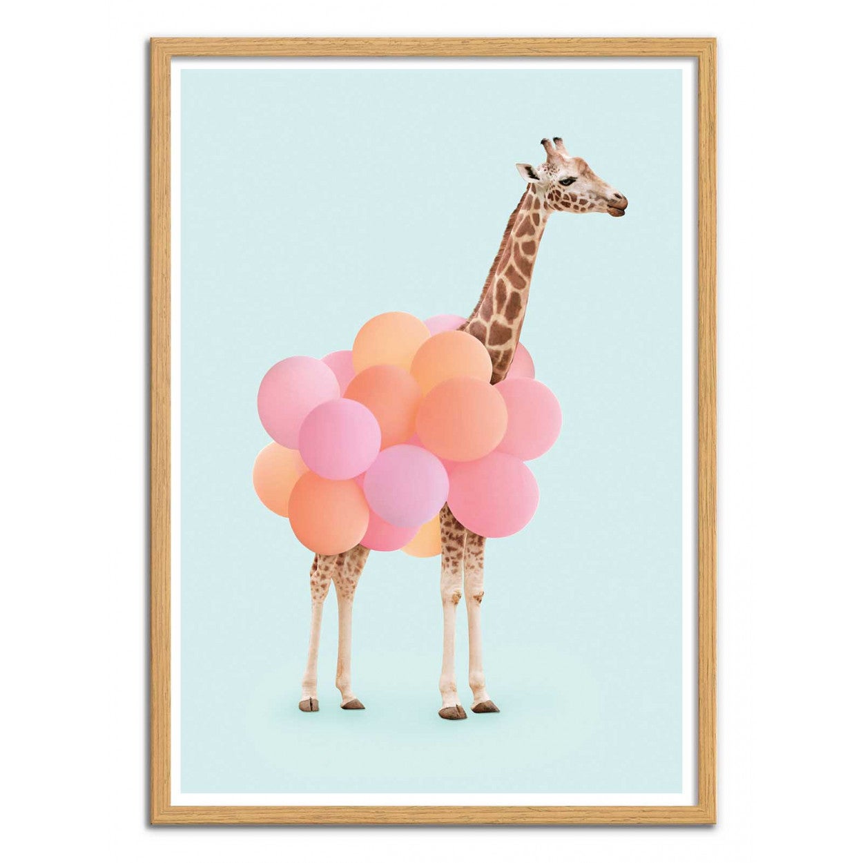 Art-Poster - Giraffe Balloon - Paul Fuentes - 50 x 70 cm - 4