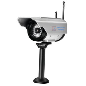 2 Fausses Caméras De Surveillance Extérieur DODUOS Avec LED - Caméra Factice Réaliste Pour Intérieur/Extérieur - Effet Dissuasif Anti-Cambriolage