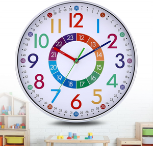 Orologio da Parete per Bambini, 30cm Orologio Murale Silenzioso Colorato con Numeri 3D Facili da Leggere, Orologio Murale Digitale | Leroy Merlin