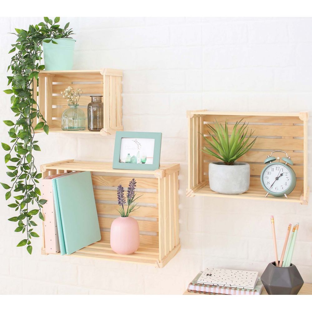 Caisse de rangement en pin massif Home box Moyenne Astigarraga - 6