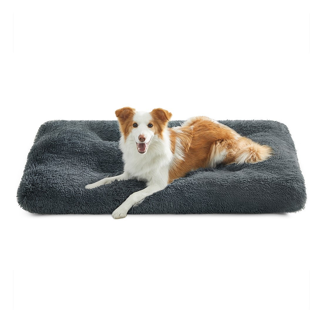Genérico Gris/Oscuro Sofá Cama Para Perros Acolchado Suave Lavable En O 110X73 Cm - Imagen 3