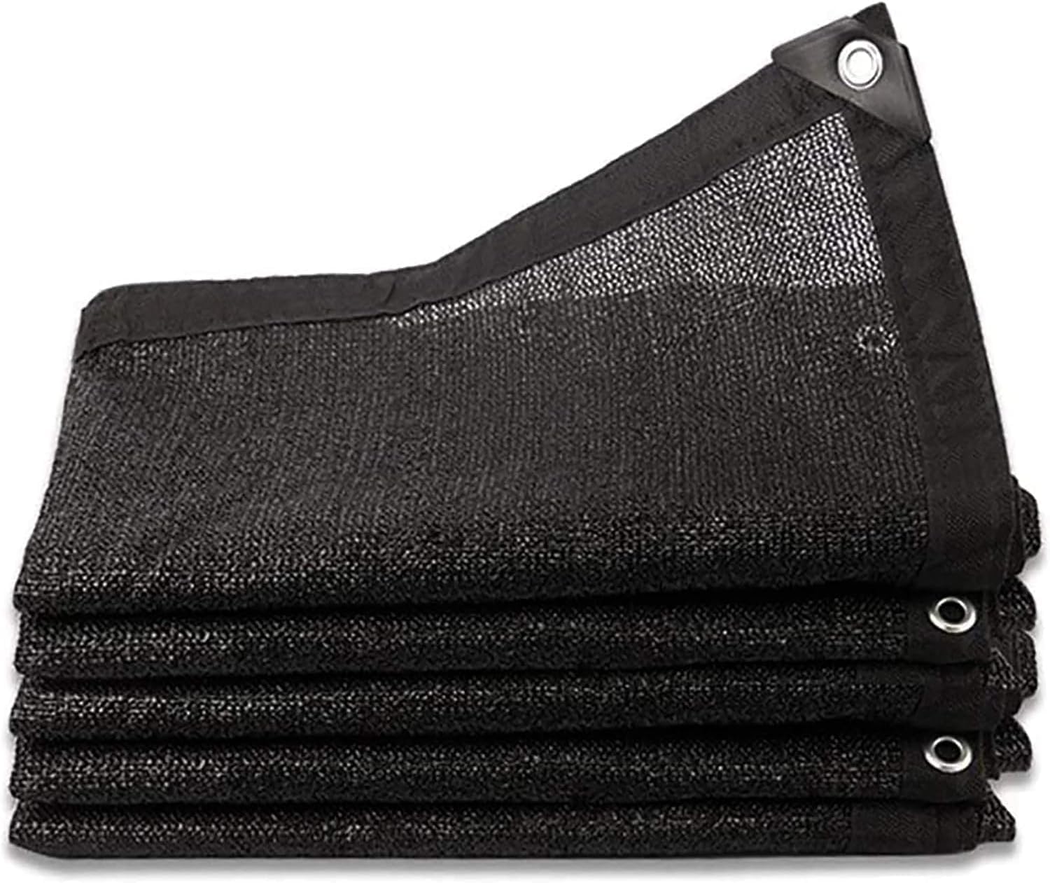 Siatka przeciwsłoneczna - 5 x 5 m - tkanina zacieniająca 95% UV - materiał HDPE - do osłony roślin/szklarni/ogrodu/pergoli (czarna)