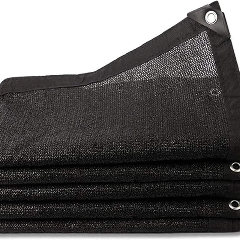 Siatka przeciwsłoneczna - 5 x 5 m - tkanina zacieniająca 95% UV - materiał HDPE - do osłony roślin/szklarni/ogrodu/pergoli (czarna)