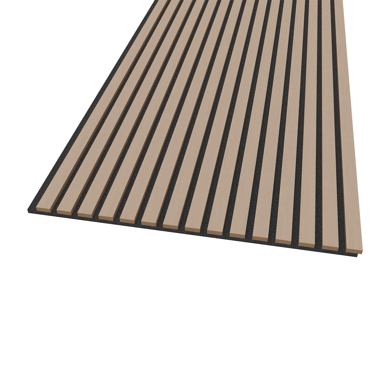 Lot de 2 panneaux muraux acoustiques décoratifs en bois MDF 260 x 30 cm, finition chêne clair, excellente isolation acoustique, installation simple - 6