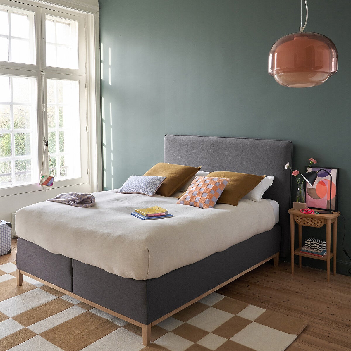 Housse de couette en lin lavé, Linot - Bleu adriatique - 260 x 240 cm - 7