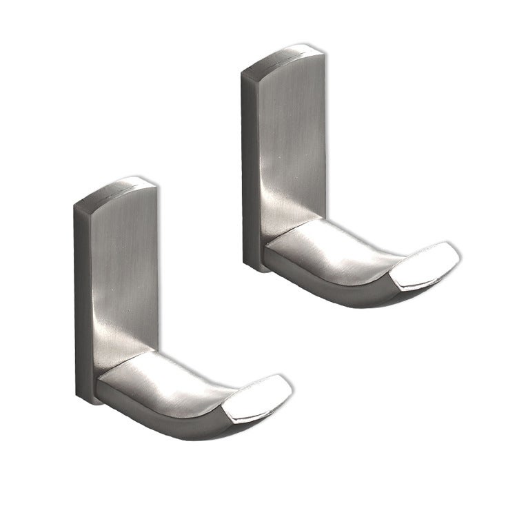 Haki ścienne mosiężne do prysznica, wieszaków na ręczniki, wieszaków na szlafroki, akcesoriów kuchennych i łazienkowych, zestaw 2 szt. (szczotkowane)