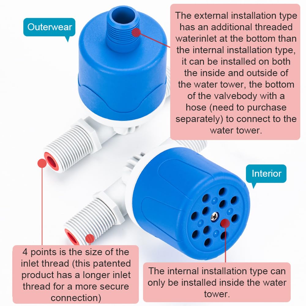 Valvola A Galleggiante Valvola A Sfera Galleggiante 1/2" Per - Foto 12