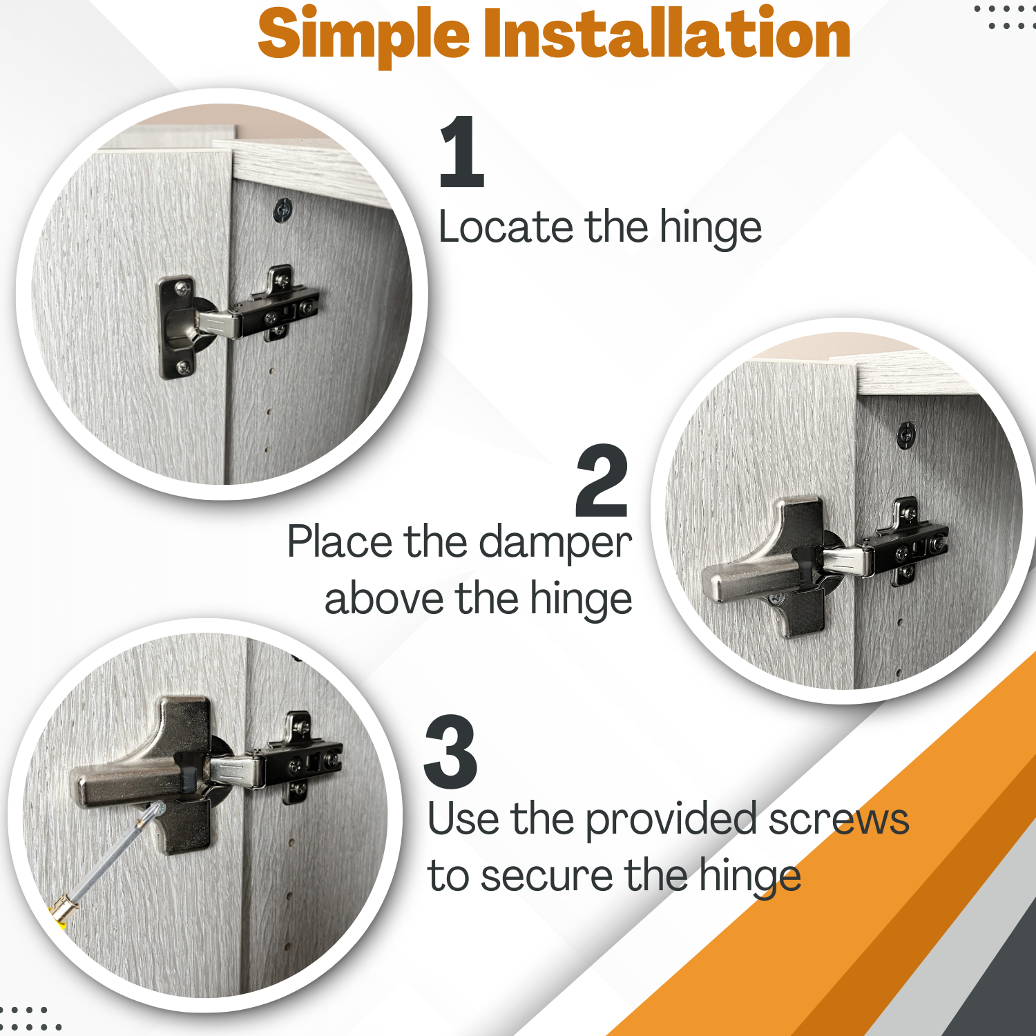 Ammortizzatore Scodellino Cerniere Chiusura Soft Close Anta Sportello - Rallentatore Cerniera Silenziatore Universale per Ante di Mobili - 2