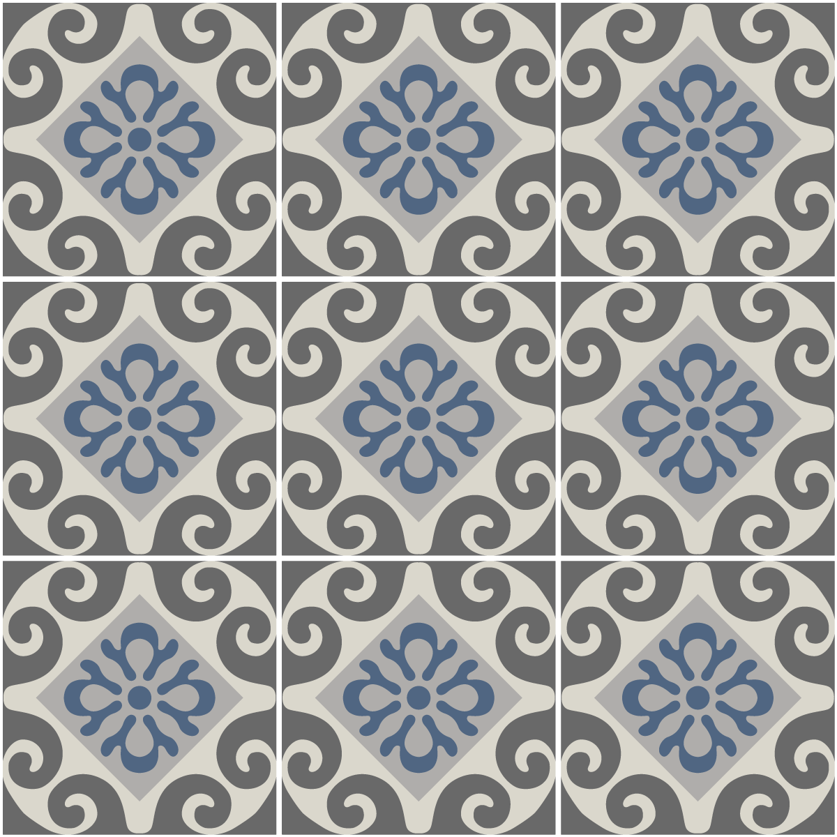 9 adesivi piastrelle azulejos Constantino - Sticker adesivo - adesivi murali - 9stickers20x20cm - 2