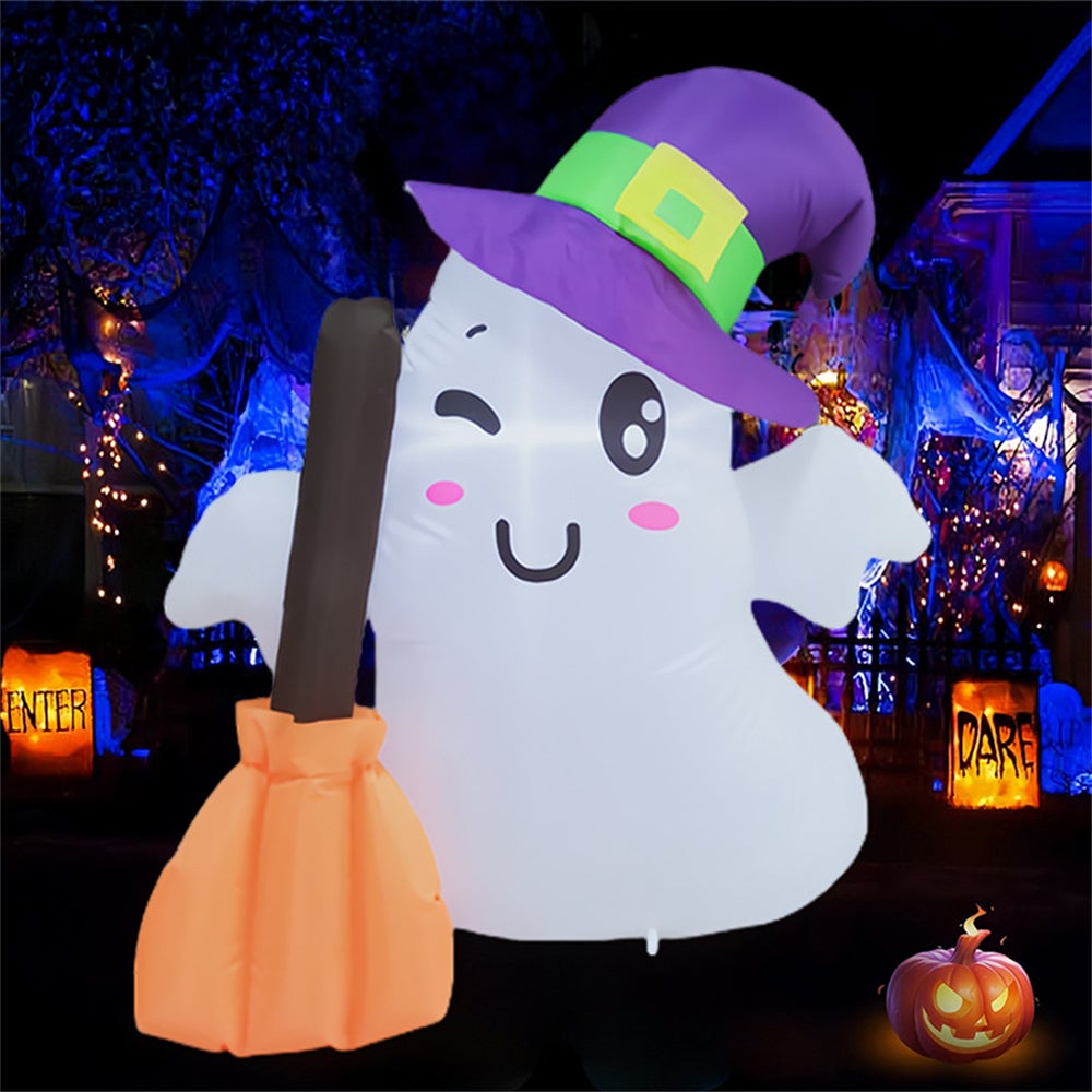 Fantasma Gonfiabile Halloween 12 Piedi (3.6m) - Con Luci LED, Per Esterno/interno, Alimentazione UE