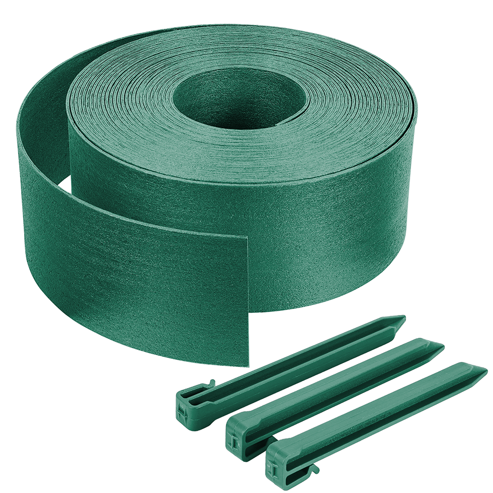 Bordure De Jardin Flexible En PVC 20m Avec 40 Piquets - Hauteur 5cm Noir 6808f99cfa30381580ab6b50