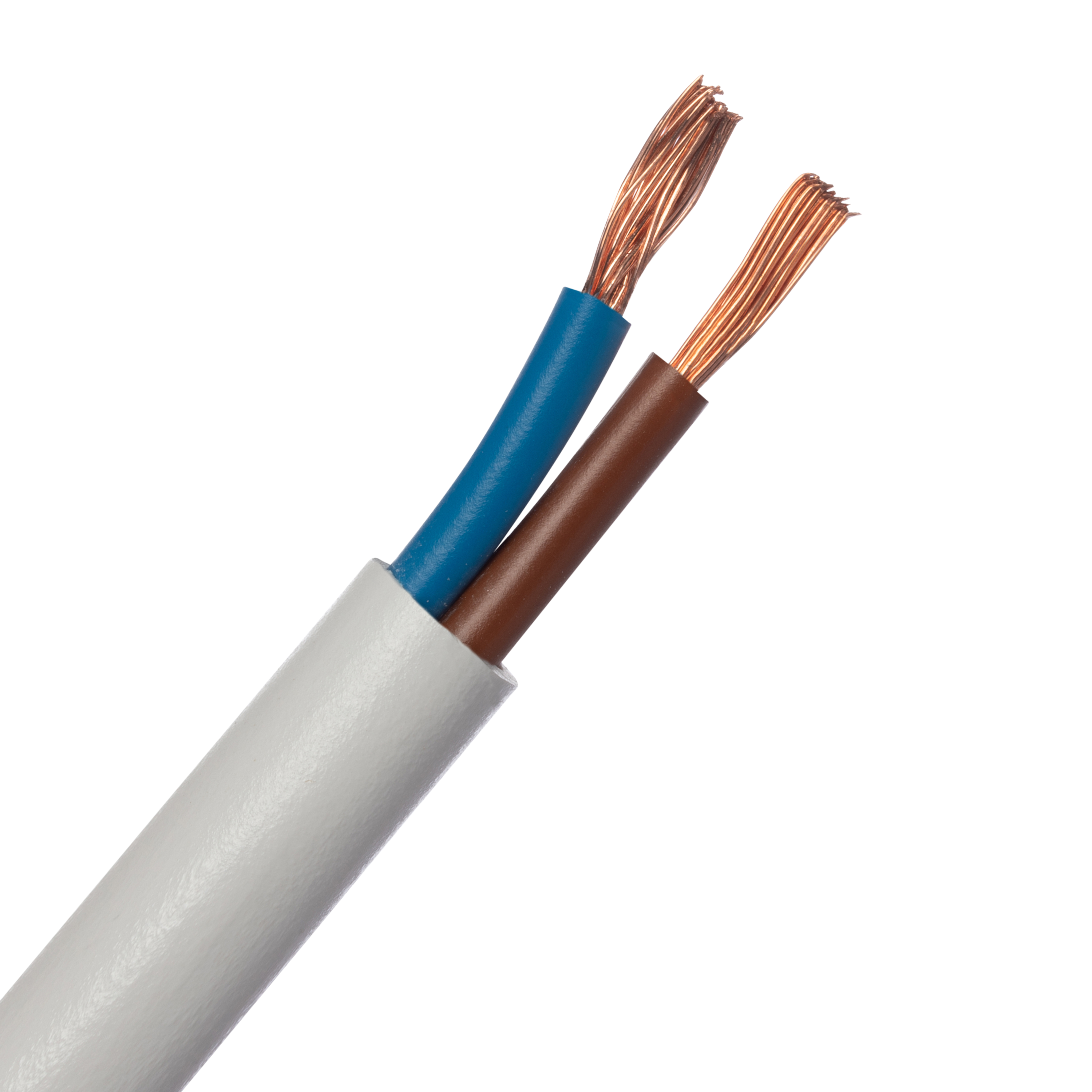 Cabo elétrico 2x1.5 mm² H05VVF L. 15m branco - 6