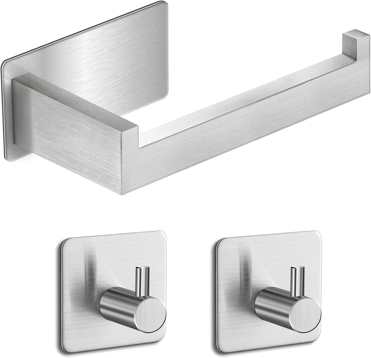 2 Portasciugamani Di Carta Da Parete In Acciaio Inox Nero - Installazione Autoadesiva O A Vite, Con Funzione Smorzamento - Per Cucina, Bagno, Sotto Mobile
