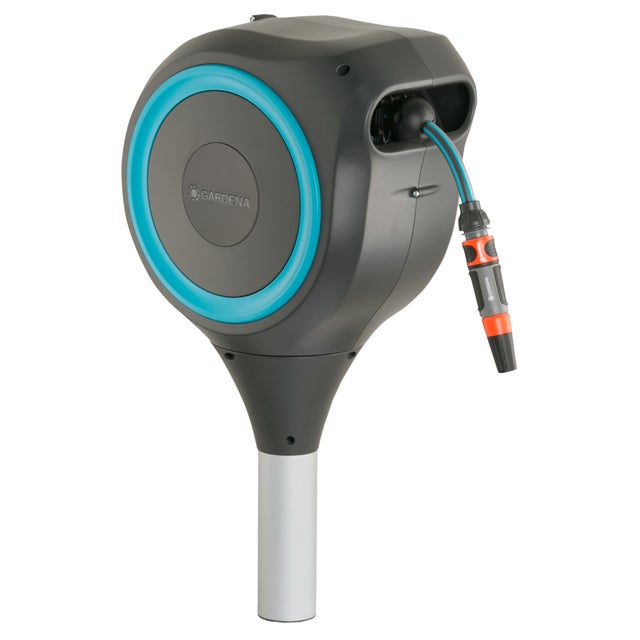 GARDENA Dévidoir automatique sur pic RollUp M 20 m Bleu turquoise (18614-20)
