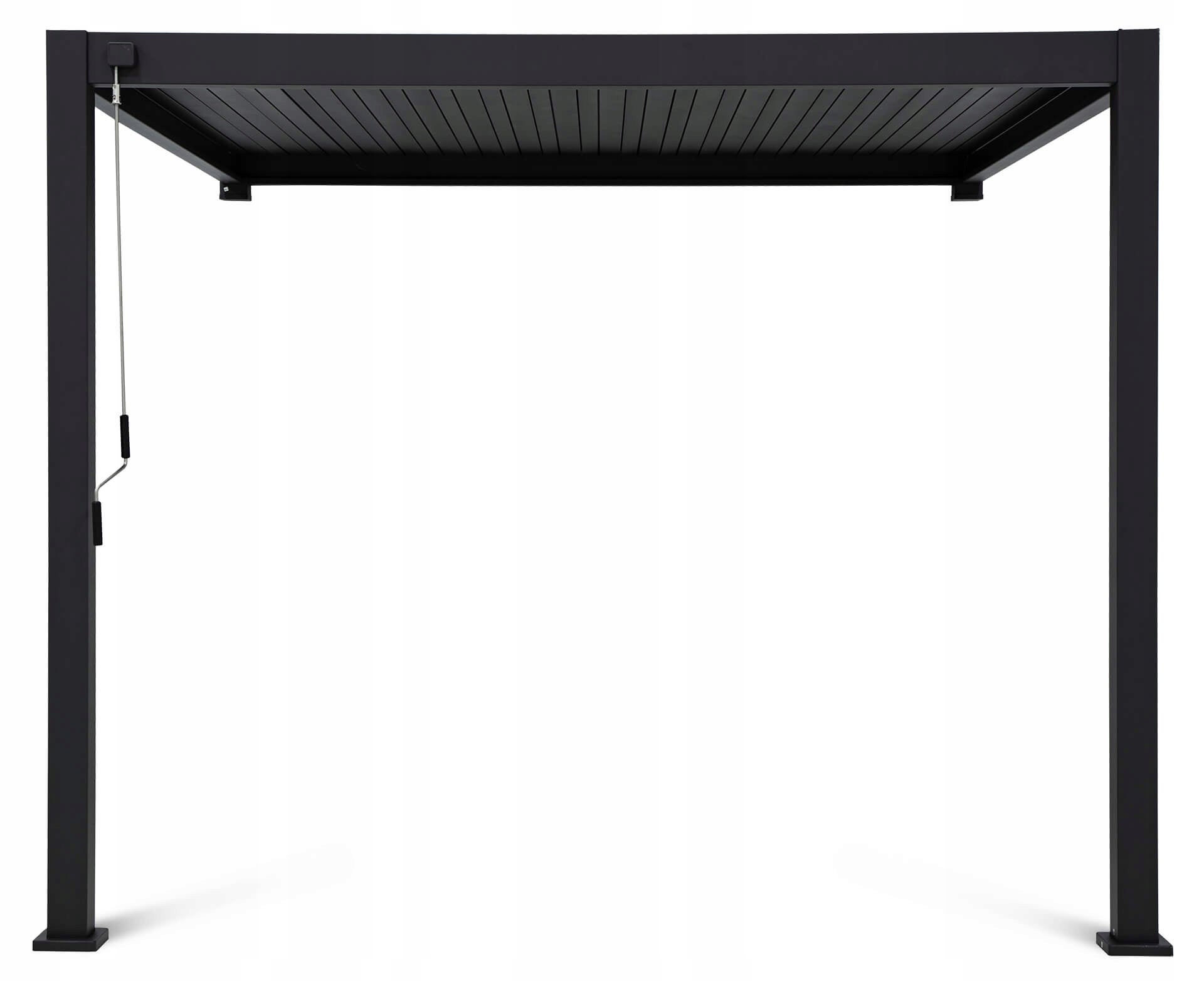Pergola Ścienna tarasowa ogrodu zadaszenie 3x3 Premium Wall Gutroof BIAŁA 1 szt - 5