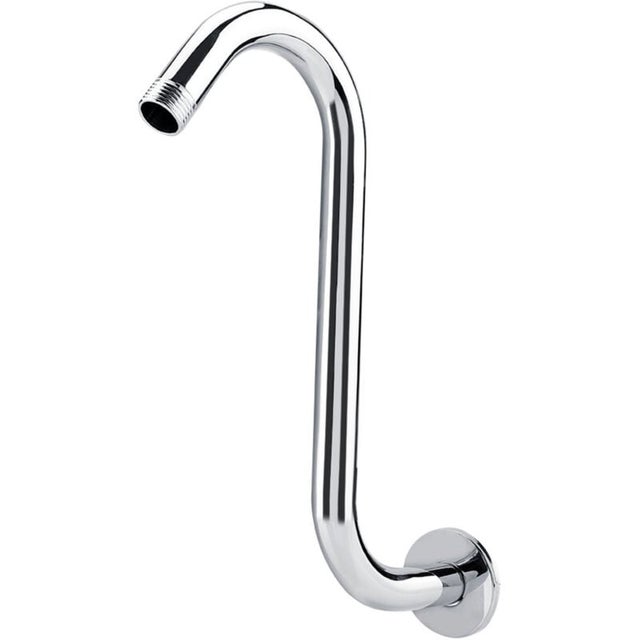 Braccio Doccia Low 35 Cm Tondo Nero Opaco