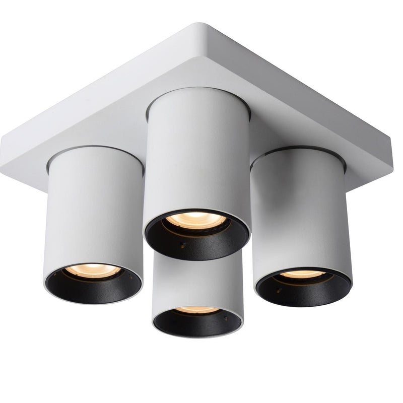 Lampa sufitowa NIGEL biała 4xGU10x5W aluminium wym:12x20x20cm IP20 Lucide