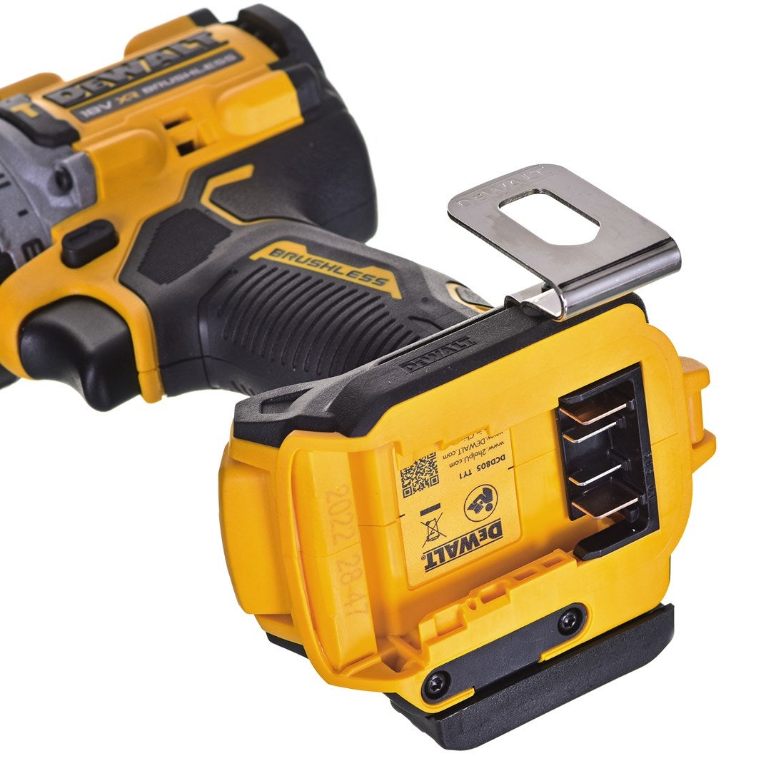 Perceuse à percussion 18V (2x5,0 Ah) en TSTAK - DEWALT DCD805P2T-QW - 9